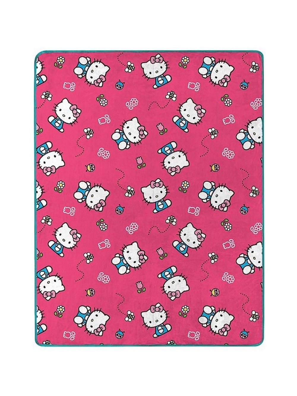 🎀 Hello Kitty Silky Soft Throw Blanket Pink Plush Cozy 46x60 NWT